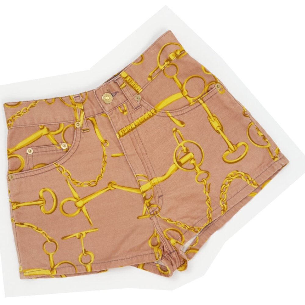 Authentic vintage Gucci S/S 1993 horse bit print shorts
